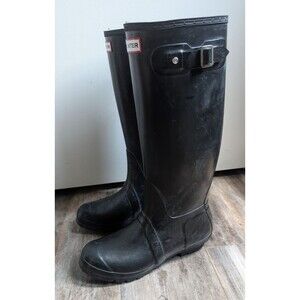 Hunter W23499 Hunter Original Tall Rain Boot Black Women's Size 9 Water Proof